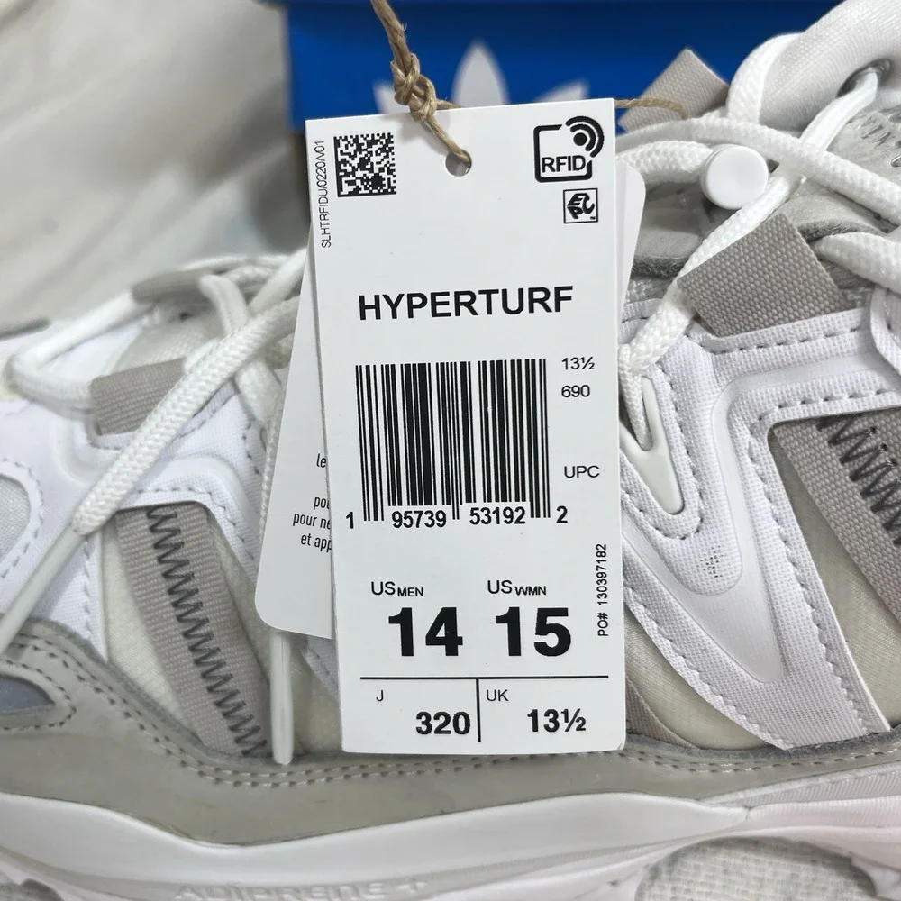 Adidas Hyperturf Adventure Shoes Mens 14 White Gorpcore Trail Sneaker GY9410